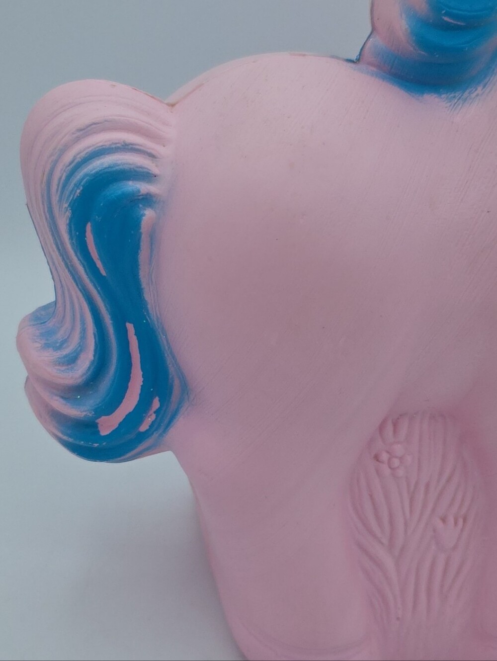 Vintage A‎ J Renzi Corp Pink Carousel Horse Plastic 10" Blow Mold Coin Bank Pony - Picture 9 of 11